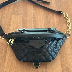 Black Quilted fanny pack